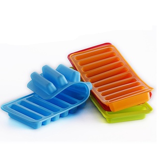 Khuôn Nướng Bánh Silicon Thiết Kế 8/10 Ngăn Chuyên Dụng Để Làm Bánh Hình Ngón Tay,Bánh Puff,Mousse,Sôcôla,Đá Viên
