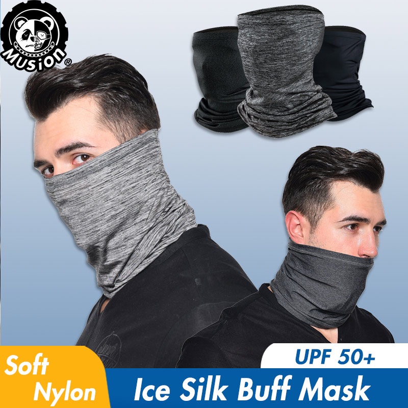Khẩu trang Musion vải lụa băng chống bụi khô nhanh bảo vệ khuôn mặt