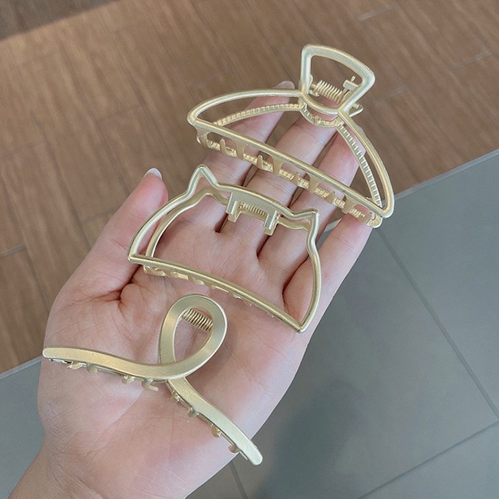 Kẹp Tóc Kim Loại Nhiều Size Nhiều Hình Phong Cách Hàn Quốc Link 2