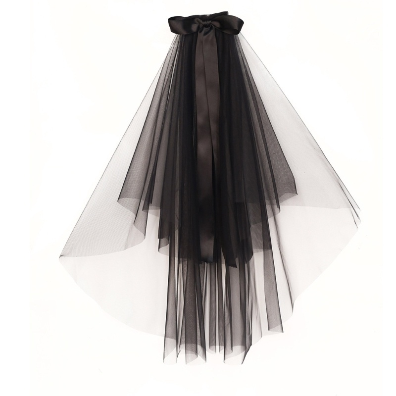 Bầu Trời Lãng Mạn Đám Cưới Cô Dâu Veil Với Nơ Cô Dâu Veil Ngắn Voan Veil Đám Cưới Phụ Kiện Tóc Cho Nữ Phù Dâu
