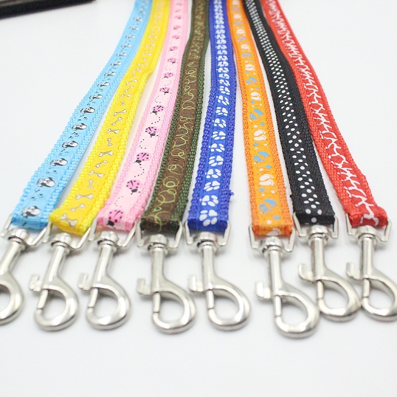 Set dây dắt chó mèo đi dạo, dây vòng cổ, dây yếm (màu ngẫu nhiên)