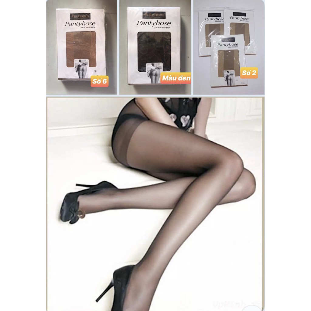Combo 6 đôi vớ quần da nữ pantyhose bảo đảm thương hiệu NEIERSI loại 1 ( nhiều số lựa chọn 2 ,6, 10 , 14 , 16 , đen  )