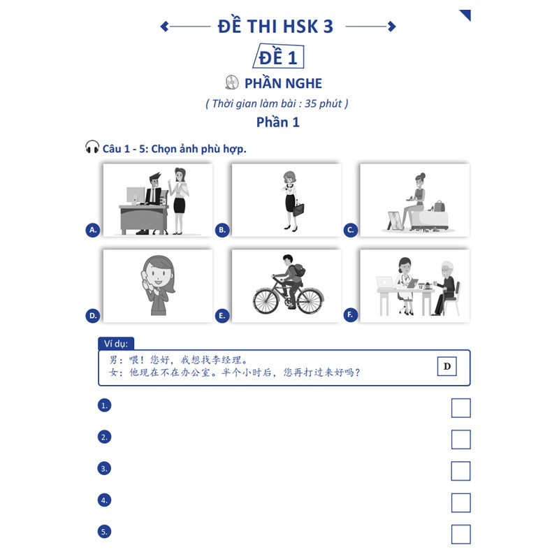 Ảnh Sách - Chinh Phục HSK 34 - Luyện Đề Thi HSK Có Đáp Án - Phạm Dương Châu - Kèm File MP3 3