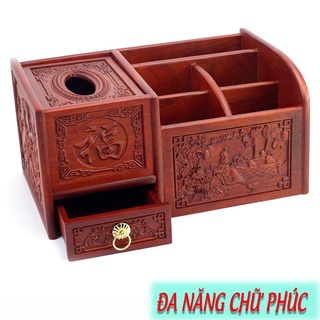 Hộp đựng giấy ăn đa năng sử dụng trong văn phòng thiết kế hiện đại