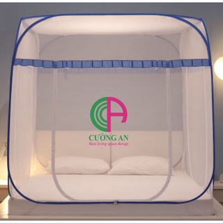 Màn chụp tự bung đỉnh vuông Cường An, mẫu màn chụp bán chạy hiện nay có đủ size 1m2, 1m6, 1m8, 2m2. Bảo hành 12 tháng