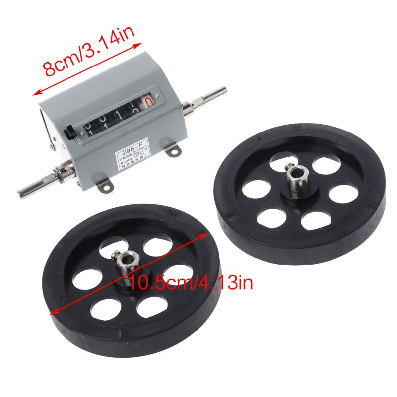 Bộ đếm chiều dài khoảng cách cơ học Z96-F hai bánh lăn 0-9999.9m