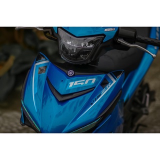 Tem Rời Dán Xe Exciter 150 Mẫu Y15ZR Zin 2019 Xanh Đen Cực Chất, Hàng 3 Lớp Chất Lượng Cao .Team Decal