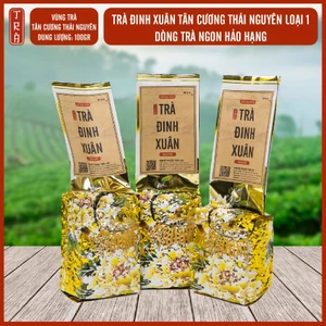 Nhất phẩm Trà Đinh Tân Cương, Thái Nguyên, dòng trà cao cấp, đóng túi hút chân không, 100gr