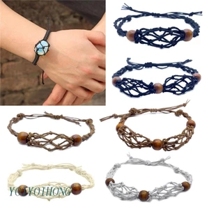 Vòng Đeo Tay Dạng Túi Lưới Rỗng Không Xỏ Đá Pha Lê Kèm Giá Đỡ Có Thể Điều Chỉnh