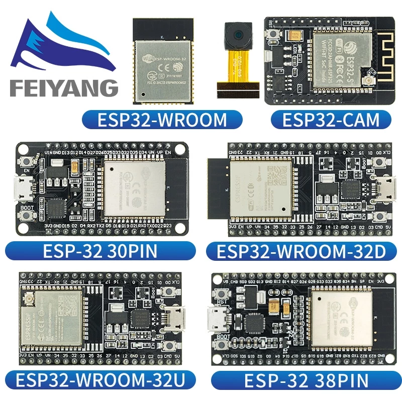 Bảng Mạch Phát Triển WiFi Bluetooth Esp32 Lõi Kép ESP-32 ESP-32S ESP 32 Similar ESP8266