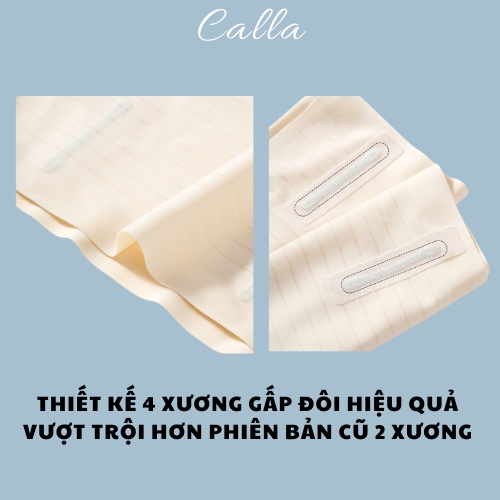 Quần lót cạp cao nâng mông thon gọn bụng CALLALADY gen nịt bụng định hình bụng thon gọn 4 thanh chống cuộn siêu mỏng mát