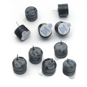 Niki 10 Chiếc 5v Hoạt Động Buzzer Dài Liên Tục Âm Tiếng bíp Báo Động Ringer 12 Mm MINI Active