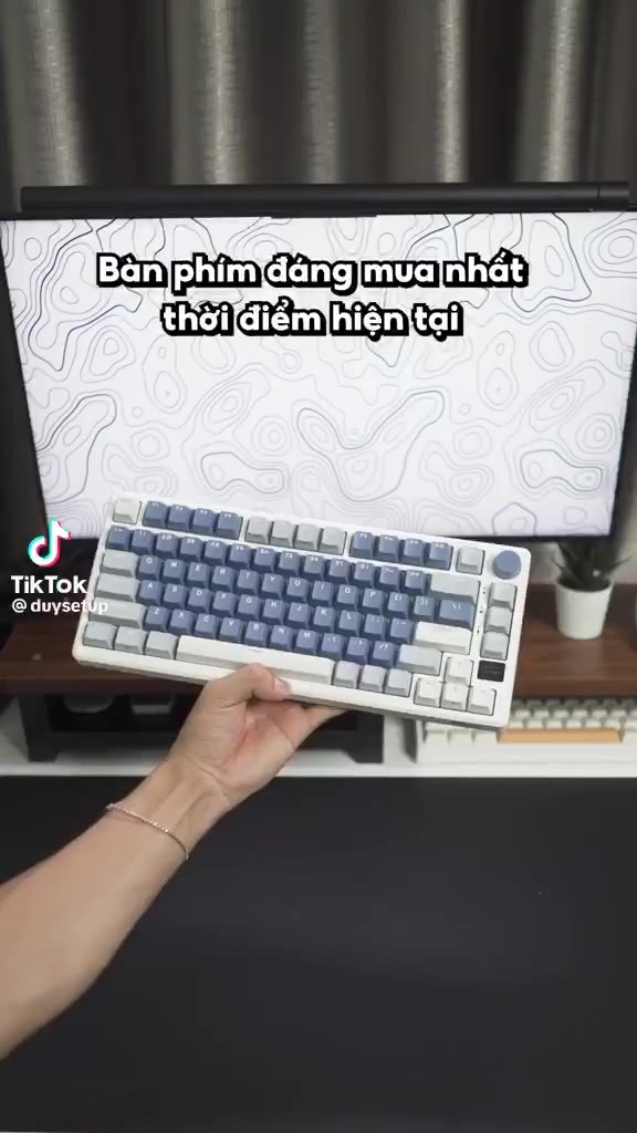 Bàn phím cơ không dây Hotswap RK ROYAL KLUDGE M75 - Thiết kế mạch xuôi ...