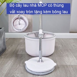 Chổi lau nhà tách nước bẩn k9 thông minh ,Bộ cây lau nhà 360 độ có thùng vắt xoay tròn