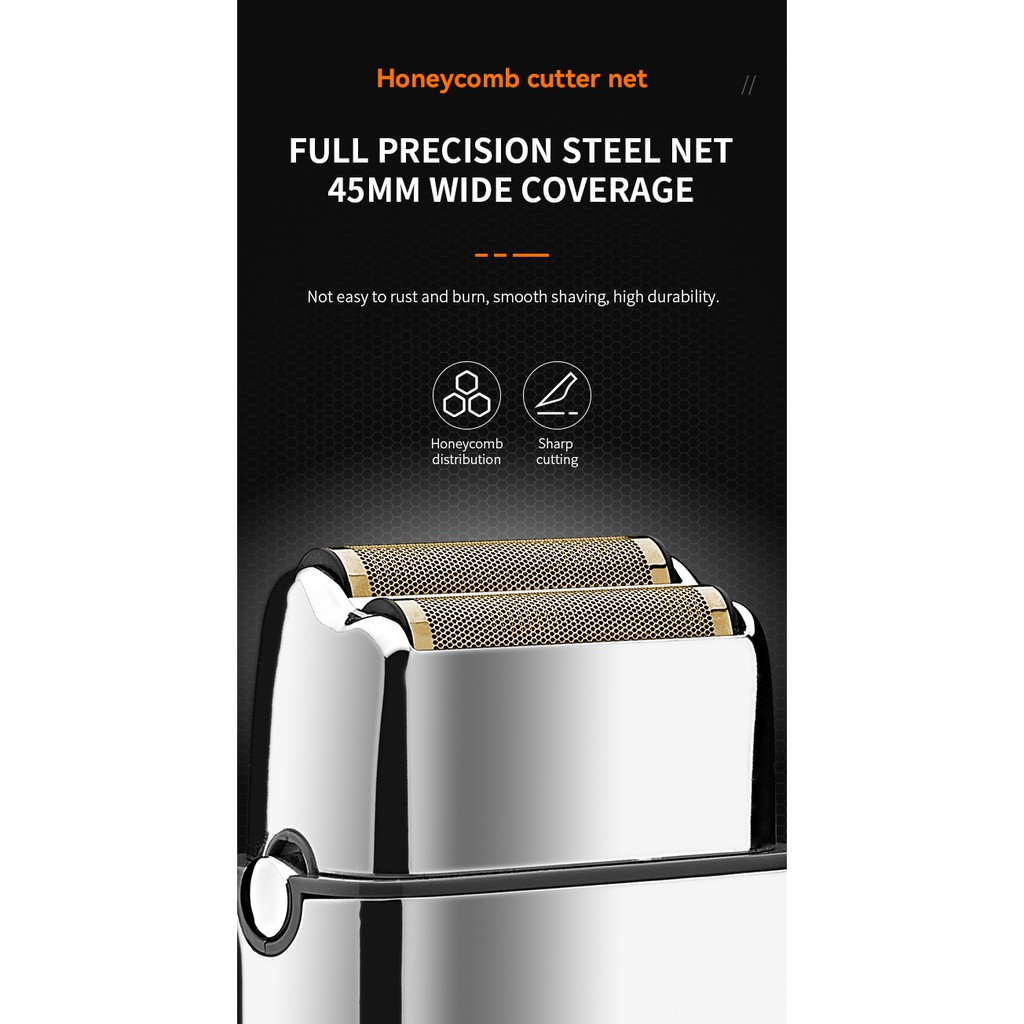 Ảnh Máy cạo râu Kemei TX5 Pro vỏ kim loại dùng cạo đầu thích hợp cho tiệm cắt tóc 4