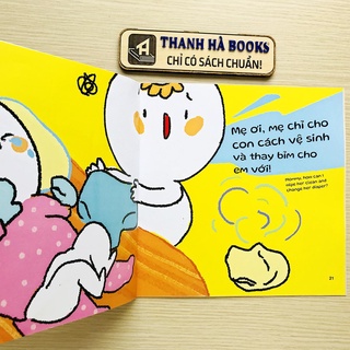 Sách Ehon Kĩ Năng Sống - Miu Miu Tự Lập Phần 2 - Song Ngữ Anh - Việt 1-6 tuổi (8 cuốn lẻ tùy chọn)