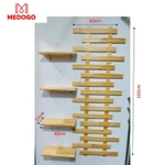 Bộ kệ gỗ ban công MEDOGO treo tường trồng hoa, cây cảnh, giá gỗ thông treo tường trang trí phong cách Hàn Quốc — ảnh 6
