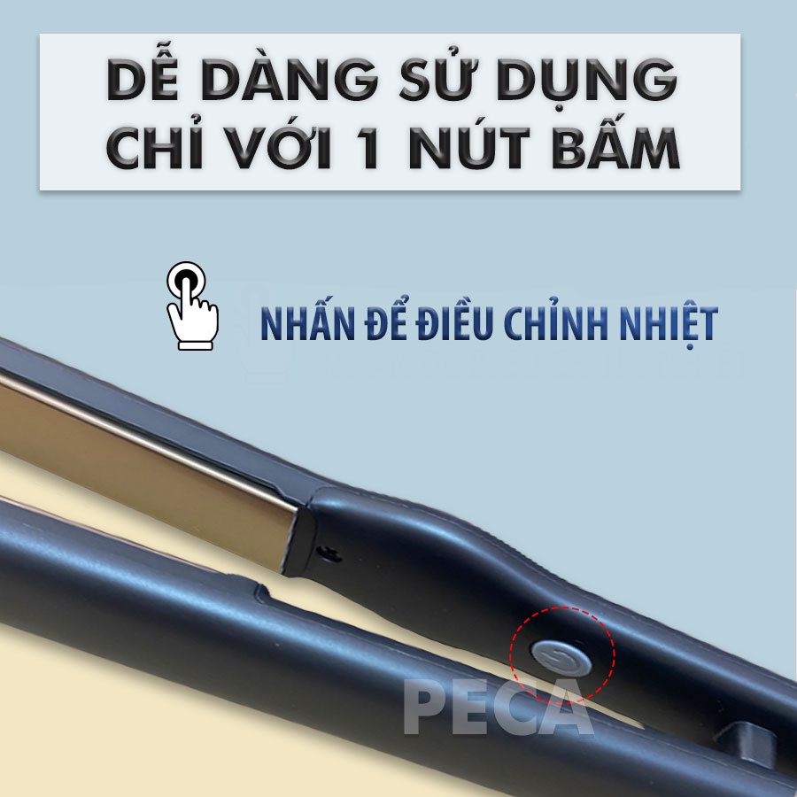 Ảnh Máy duỗi tóc Kemei KM-2513/ 2518 nhiều mức nhiệt phù hợp với mọi loại tóc bảng nhiệt phủ gốm dùng là tóc, uốn sóng 2