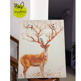 Tranh tô màu theo số hóa Madoca có khung 40x50cm kết hợp T05 , T21 và T332