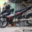 Tem rời Y15ZR đen đỏ xám in UV cao cấp, Dán xe Exciter 150 đời 2016-2019 màu đen. Mẫu decal hoa văn chìm ẩn