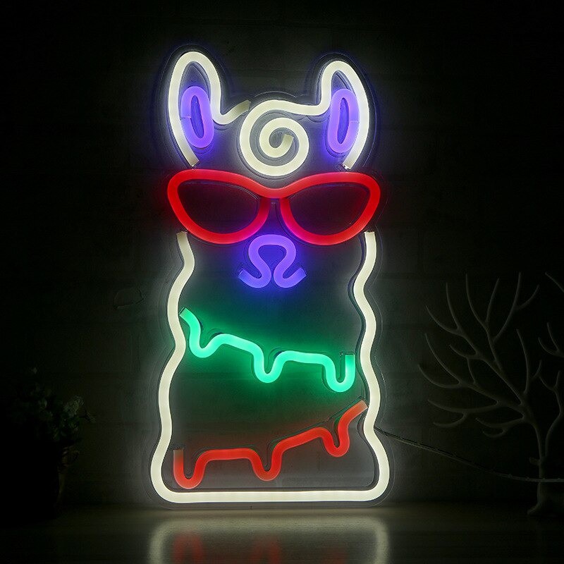 Đèn Trang Trí Led Neon Sign Lạc Đà Alpaca