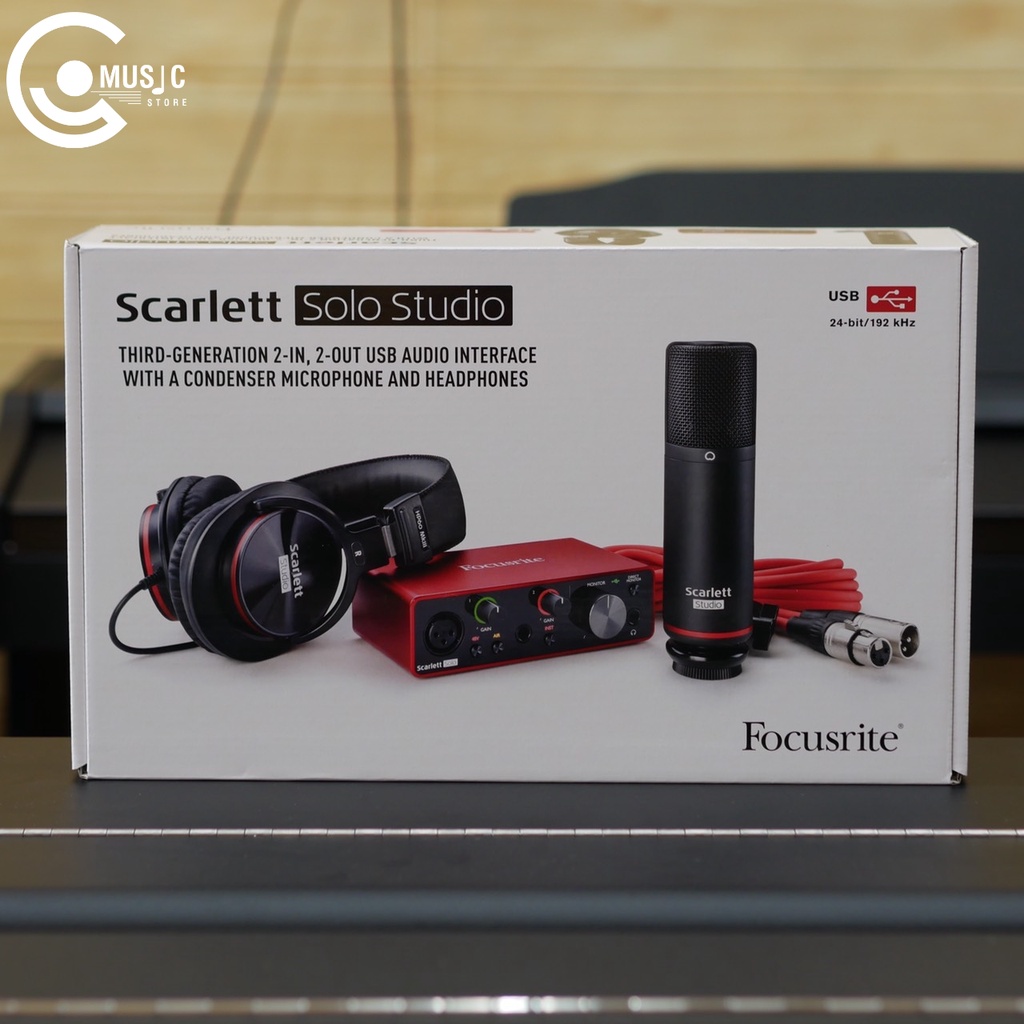 Focusrite Scarlett Solo studio pack (3rd Generation) | Shopee Việt Nam