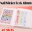 FAVORITEGOODS 40 Khe Cắm Để Thu Thập Dán Hộp Bảo Quản Notebook Sắp Xếp Kích Thước Lớn