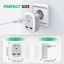 WU US sang EU UK IT cho CH Travel Plug Adapter với 2 cổng USB Ổ cắm điện treo tường Cha