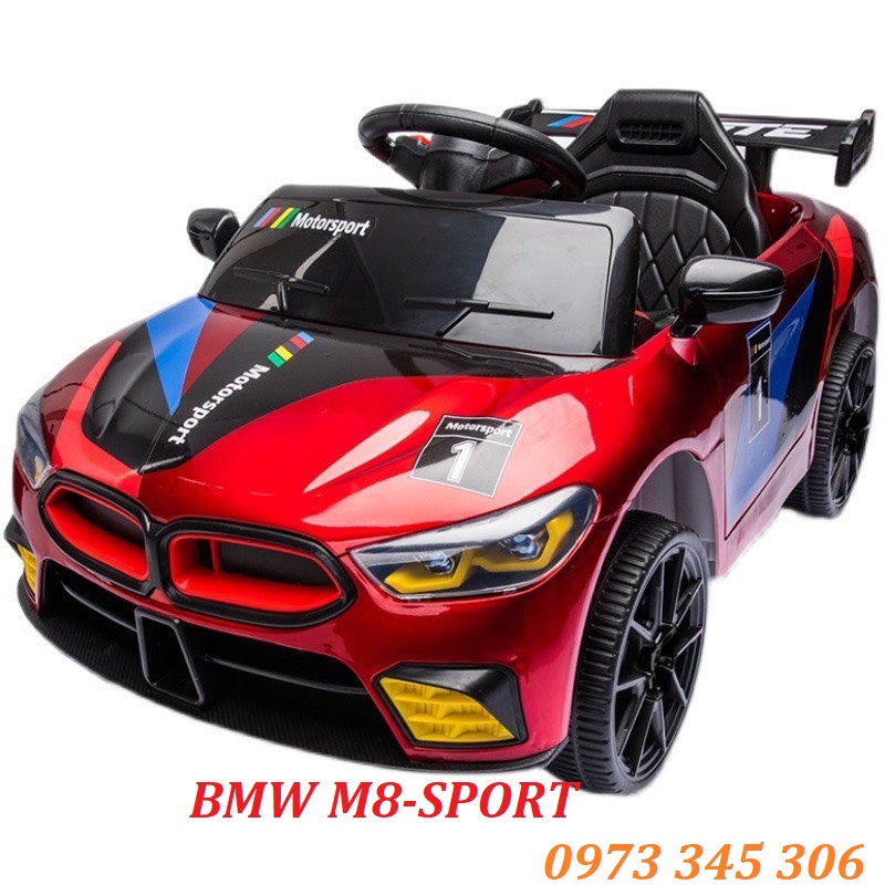 Ô tô điện đồ chơi trẻ em BABY-KID BMW M8-SPORT cho bé tự lái và điều ...
