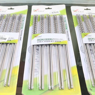 Bộ 5 đôi đũa xoắn inox cao cấp