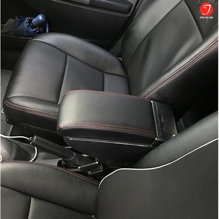 Hộp tỳ tay nhựa đen theo xe Kia Morning 2012 - 2020có kèm cổng cắm USB trên ô tô