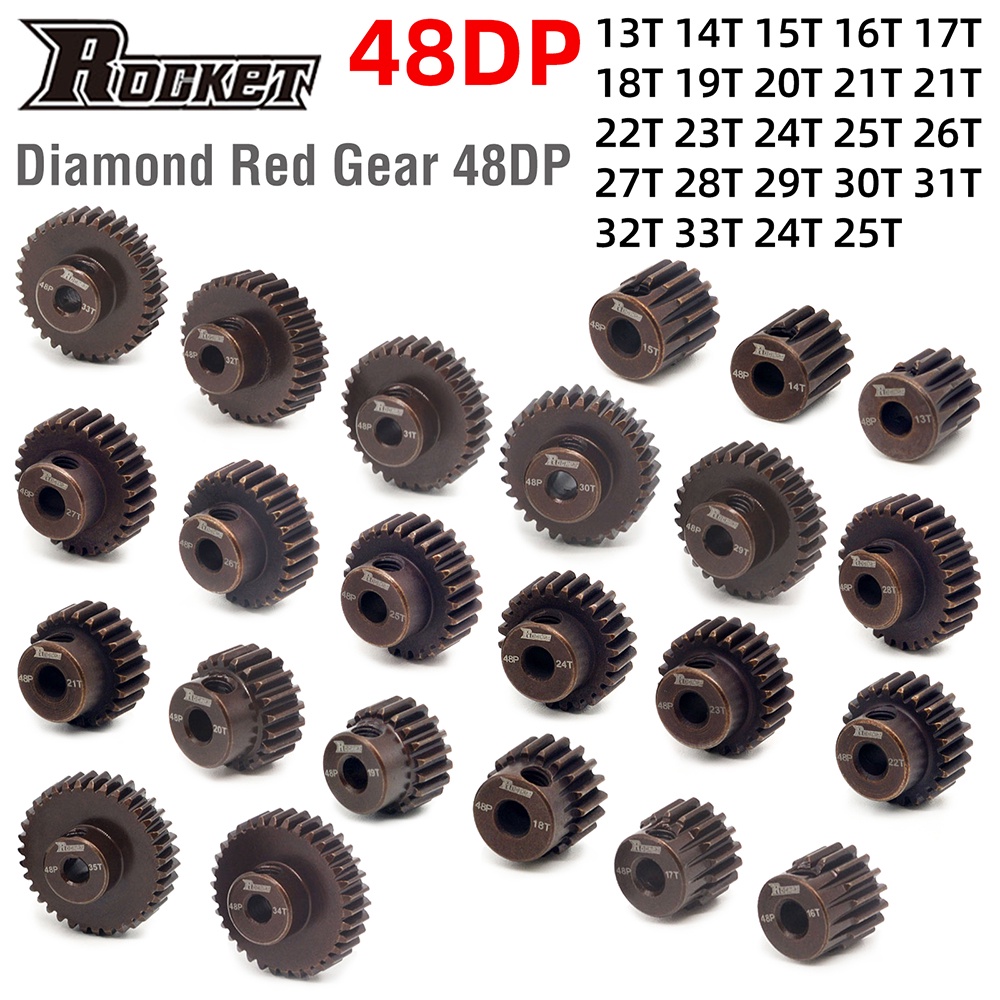 Bánh răng kim loại 48P 3.175mm 13T-35T thích hợp cho xe điều khiển 1/10 ...