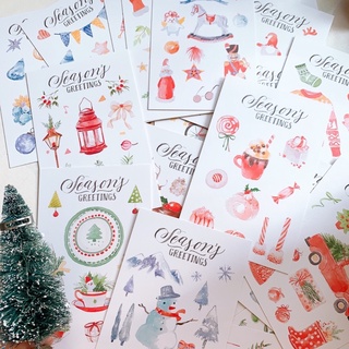[lẻ 1 tấm] Thiệp Noel / Bưu thiếp Giáng Sinh / Thẻ đánh dấu trang mẫu ngẫu nhiên 🎄🎄❄️