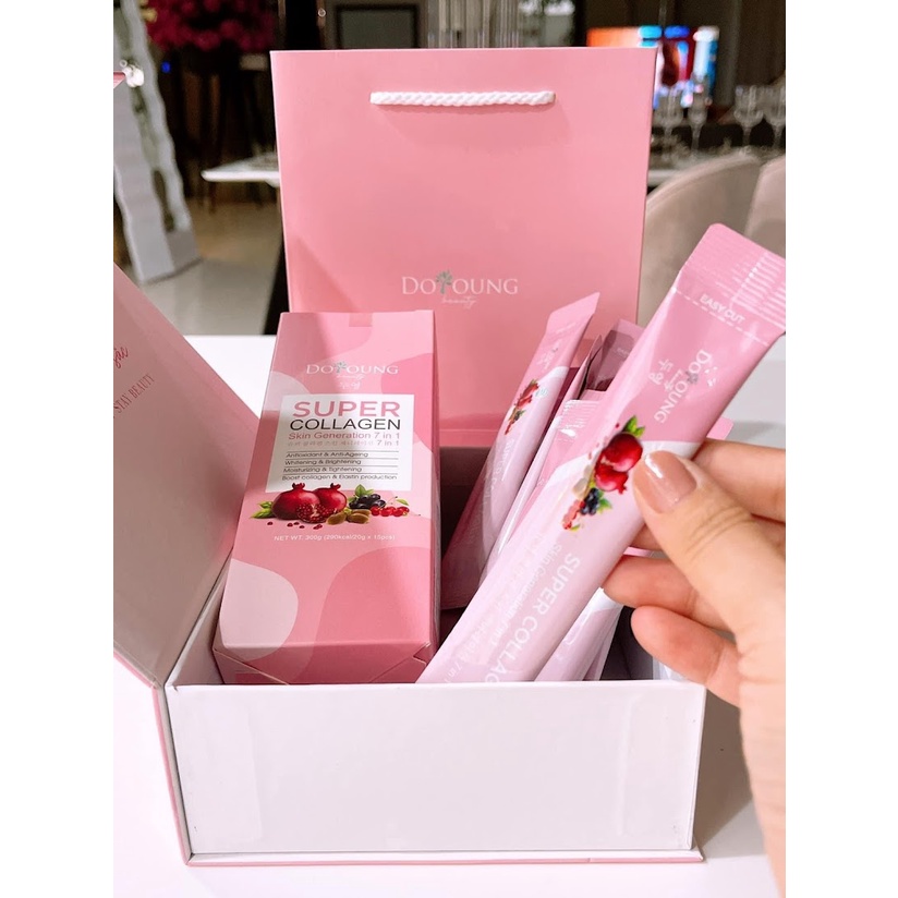 Thạch collagen DoYoung Beauty Super collagen skin generation 7 in 1 (lẻ