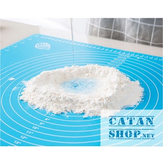 Combo 3 Món Làm Bánh Gồm Cây Lăn Bột, Thảm Cán Bột Silicone Làm Bánh Chống Dính, Chống Trơn Trượt