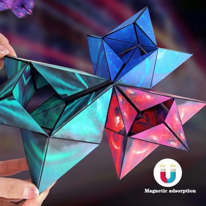Khối Rubik 3D Có Từ Tính Thiết Kế Hình Học Sáng Tạo