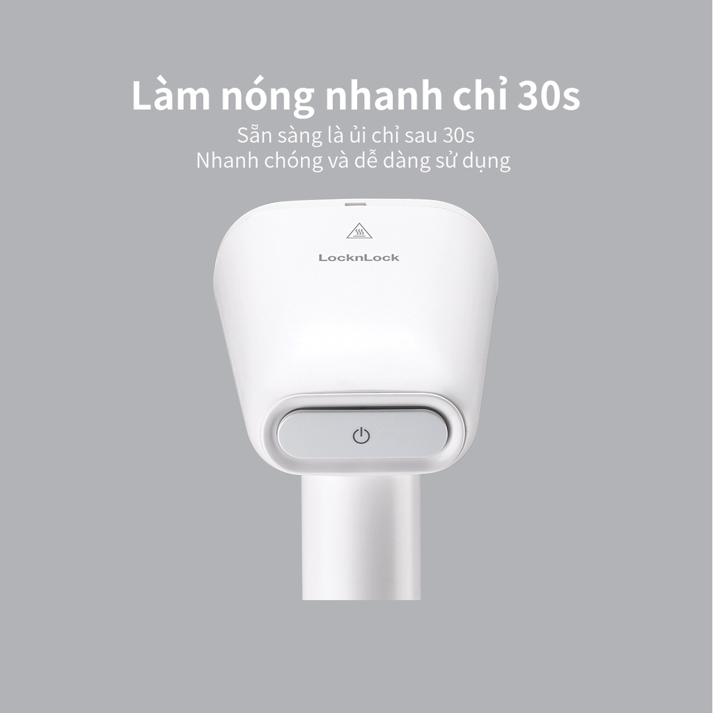Bàn là bàn ủi hơi nước LocknLock ENI223WHT 1600W , làm nóng nhanh trong 30s , mặt là phủ sứ - K-MALL