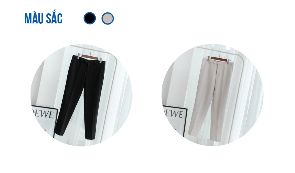 Mô tả Quần Âu Nam MANDO Ống Côn Công Form Công Sở Nhiều Màu, Kiểu Dáng Basic Trẻ Trung Phong Cách Hàn Quốc - QKN020 - 2