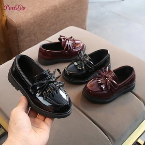 Giày công chúa da đáng yêu cho bé gái Size 21-37 Giày bệt bé gái