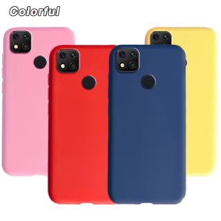 Ốp điện thoại TPU silicon mềm mặt nhám chống sốc màu kẹo ngọt cho Xiaomi Redmi 9A 9C