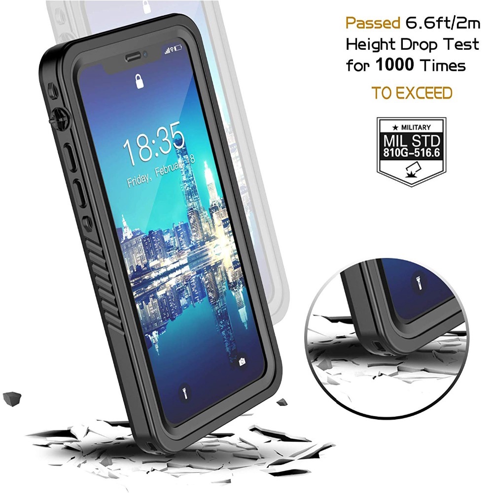 Ốp Chống Thấm Nước IP68 Tương Thích Cho iPhone 17 Pro MAX Air 16 15 XR XS MAX Chống Sốc Bơi Ngoài Trời Chống Bụi Lặn Bao Tương Thích 11 12 mini 14 plus 13 15 Pro MAX Vỏ Điện Thoại