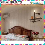 kệ treo tường gỗ kệ ống nước Kiêm đèn tường decor vintage bằng ống sắt độc lạ bền đẹp trang trí sáng tạo — ảnh 2