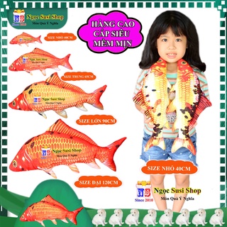 [CAO CẤP] GẤU BÔNG CON CÁ CHÉP 3D SIÊU TO DÀI KHỔNG LỒ SIÊU MỀM MỊN ÔM NGỦ - GỐI ÔM HÌNH CON CÁ CHÉP SIÊU ĐẸP