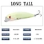 Mồi SwimBait Lure Minnow chìm nặng, nổi, phát sáng, jig 17g/12cm nhựa