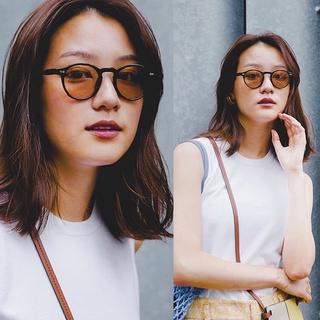 Thời Trang Nhỏ Khung Tròn Kính Mát Mới Vintage Nữ Xanh Phổ Biến Sắc Thái Kính Mới Nhất Chất Lượng Cao