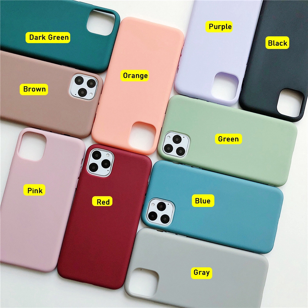 Ốp điện thoại TPU mềm siêu mỏng màu kẹo cho For Samsung Galaxy A02S S10 Plus S10e S10 5G