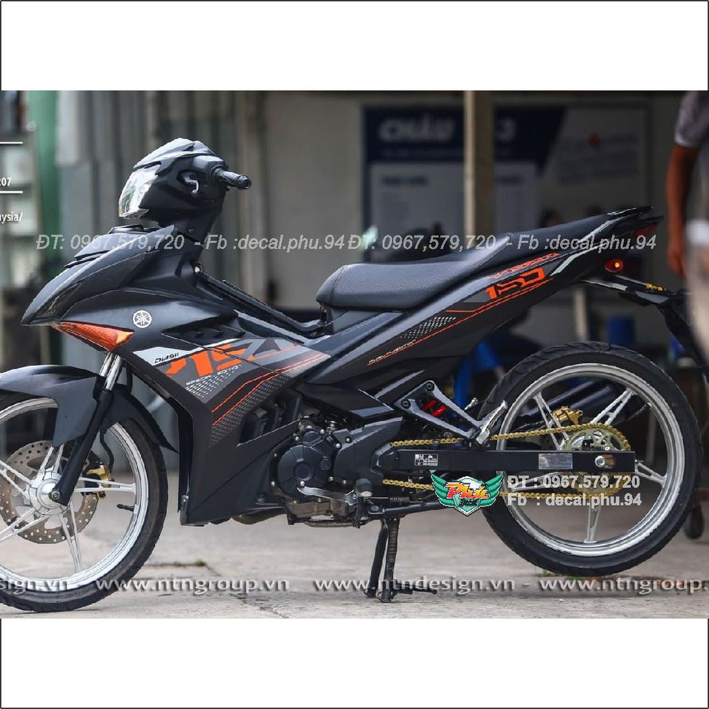 Tem Rời Exciter 150 Y15Zr Cam Đen Nhám (F) | Shopee Việt Nam