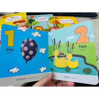 [Outlet S1] Sách - Baby's first words and picture dictionary - Từ điển song ngữ qua tranh cho bé