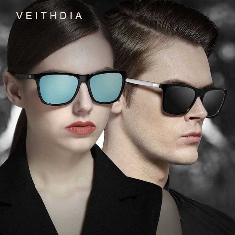 Ảnh Kính Râm VEITHDIA 6108 Gọng Nhôm + TR90 Phong Cách Vintage Cho Nam/Nữ 3