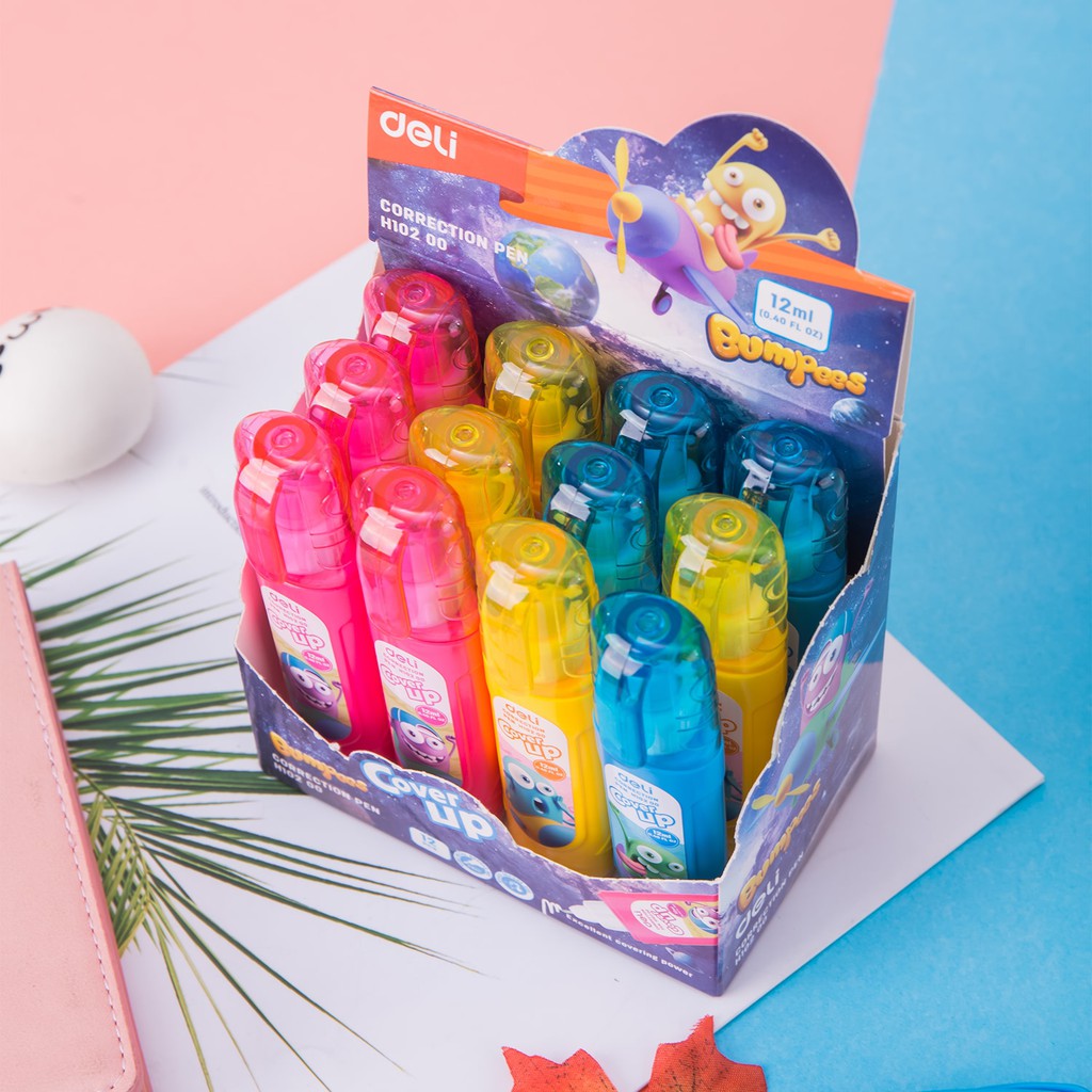 Ảnh Bút Xóa Nước 12ml Deli Bút Xóa Sạch Nhanh Khô An Toàn Sử Dụng Thuận Tiện Học Sinh Sinh Viên Văn Phòng 3